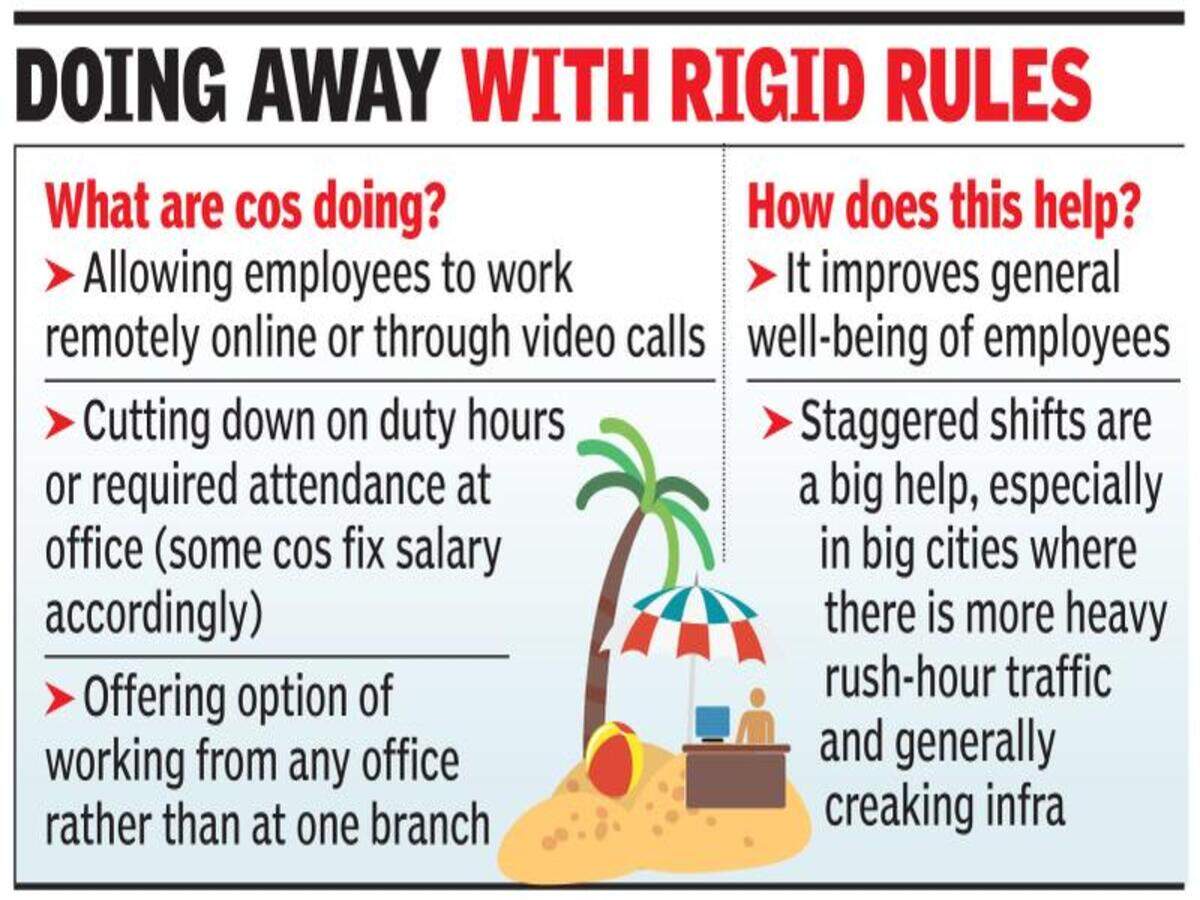 Companies Push Flexi Work Hours To Retain Staff Times Of India
