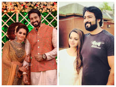 Actress Bhavana marks her first wedding anniversary with a loved-up post for her hubby Naveen