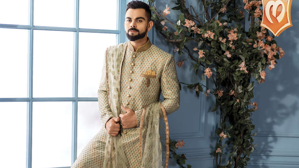 manyavar virat kohli sherwani