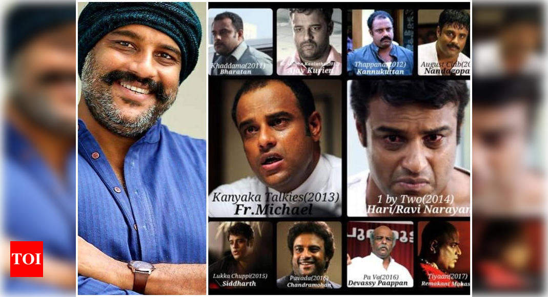 Murali Gopy Shares A Collage Of His Characters From The Past 15 Years Malayalam Movie News Times Of India