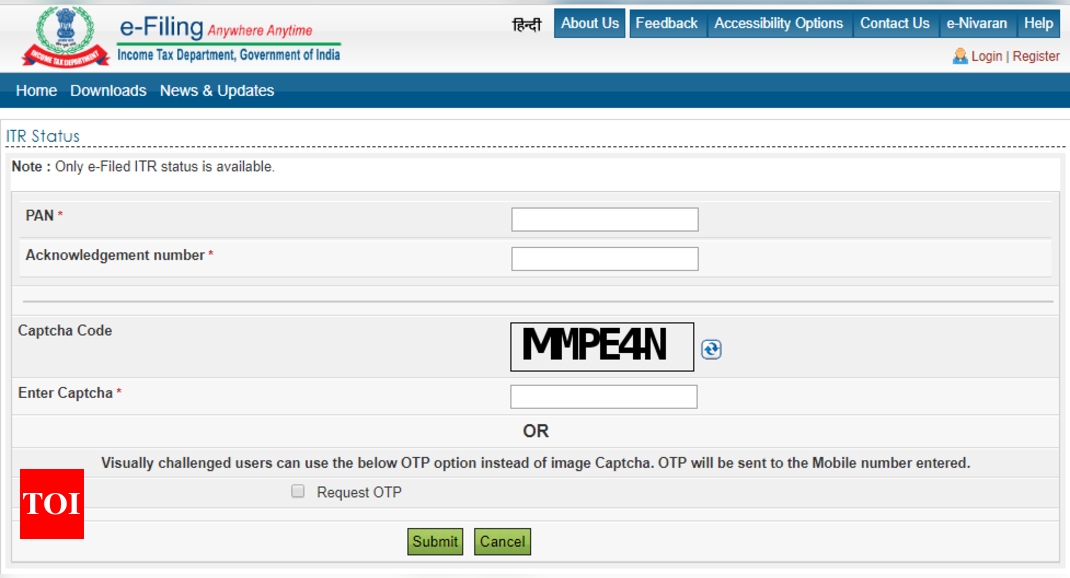 How to check ITR-V receipt status - Times of India