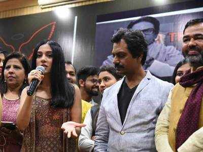 Nawazuddin Siddiqui and Amrita Rao visit North Campus to promote their movie