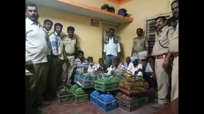 28 caged birds rescued from nine hunters in T Narasipura