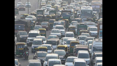Traffic restrictions in central Delhi lead to heavy jams at major intersections