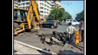 BMC detects crater, averts South Bombay tragedy