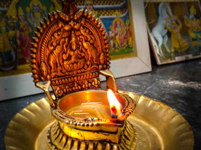 diya in pooja room