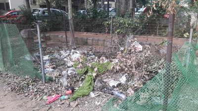 Garbage in Ekta Apartments, Saket