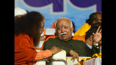 In UP, RSS chief Bhagwat skirts temple, shifts focus on Sabarimala at Dharam Sansad