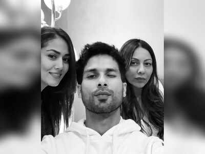 Photos: Shahid Kapoor and Mira Rajput visit Gauri Khan's store in Mumbai