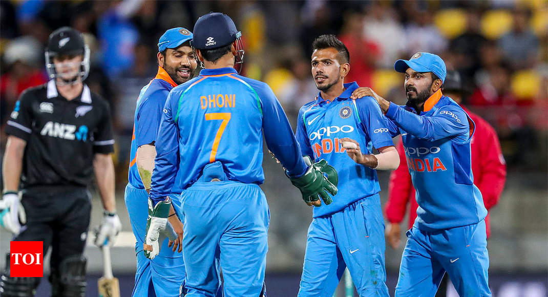 Ind Vs Nz 5th Odi Highlights India Beat New Zealand By 35 Runs To Win Five Match Series 4 1 Cricket News Times Of India