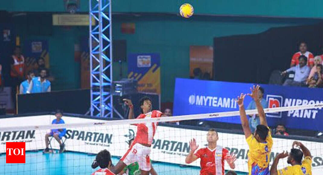 Pro Volleyball League Calicut Heroes beat Chennai Spartans 41 More