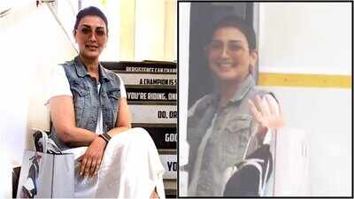 Sonali Bendre returns to work after cancer treatment, calls it a surreal feeling