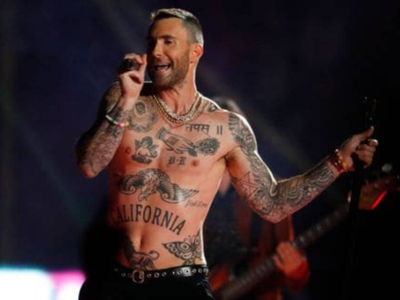 Adam Levine's shirtless Super Bowl Halftime show attracts criticism |  English Movie News - Times of India