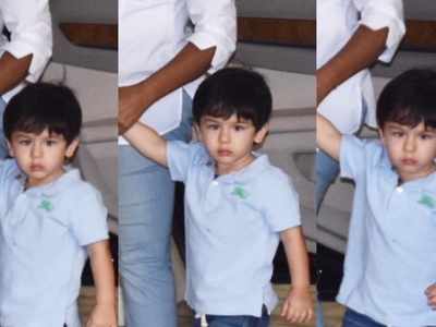 Photos: The expressions on Taimur Ali Khan's face will make you anxious right away!