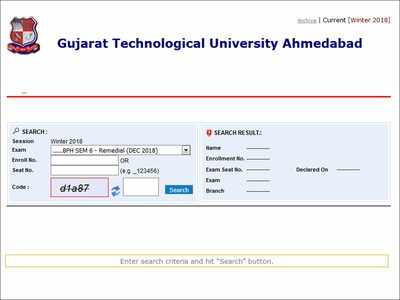 GTU Result 2018: GTU Diploma result 2018 for December exam released ...