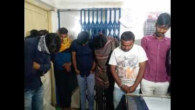 Raids in Ahmedabad police headquarters; Seven arrested