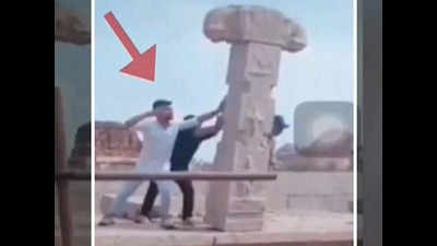 4 held for Hampi vandalism, say they did it ‘in excitement’