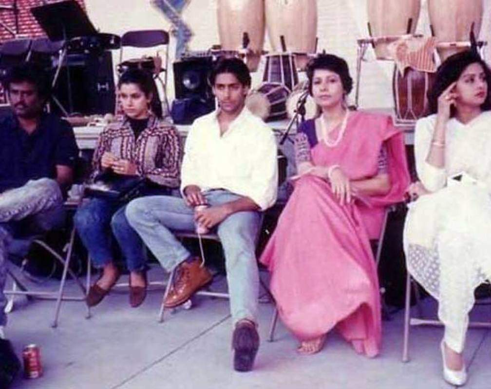 
This unseen picture of Sridevi with Rajinikanth, Salman Khan is priceless!
