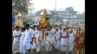 Religious rituals in connection with Mahamastakabhisheka gets underway