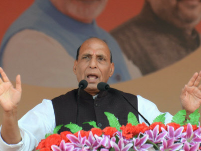 No one can question Modi's honesty, for whom will he amass wealth: Rajnath on opposition's charge