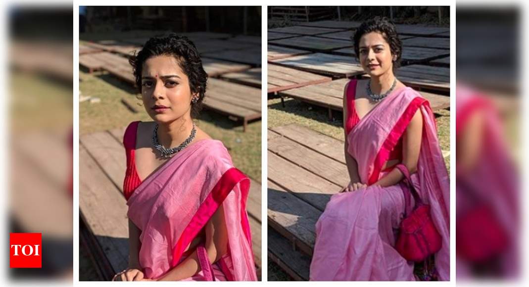 Mithila Palkar | Saree poses, Modern saree, Mithila palkar