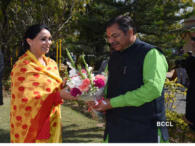 Erstwhile Jaipur royal Diya Kumari hosts 'savamani' on her birthday