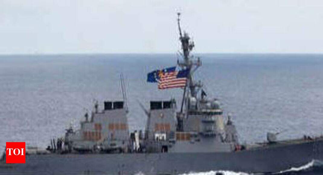 US sails two warships close to disputed island chain in South China Sea; angers Beijing US sails two warships close to disputed island chain in South China Sea; angers Beijing