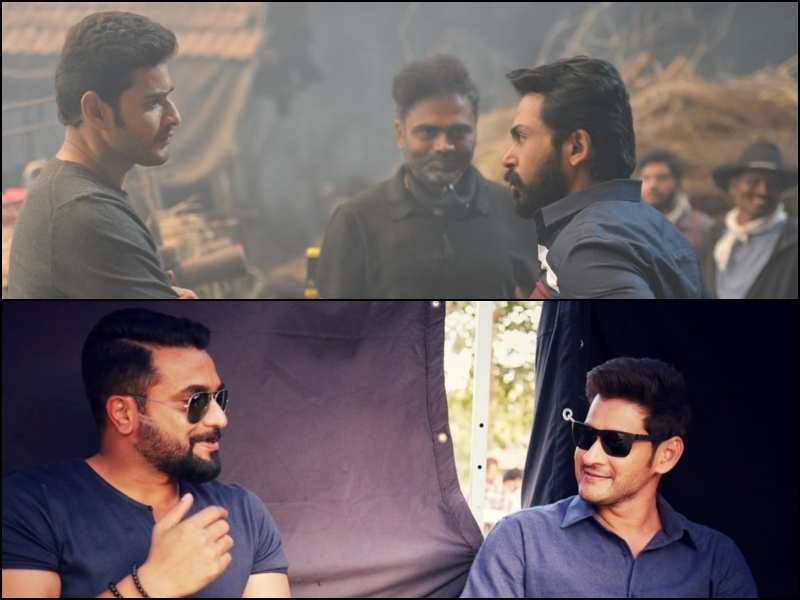 photos karthi meets mahesh babu on the sets of maharshi telugu movie news times of india photos karthi meets mahesh babu on the