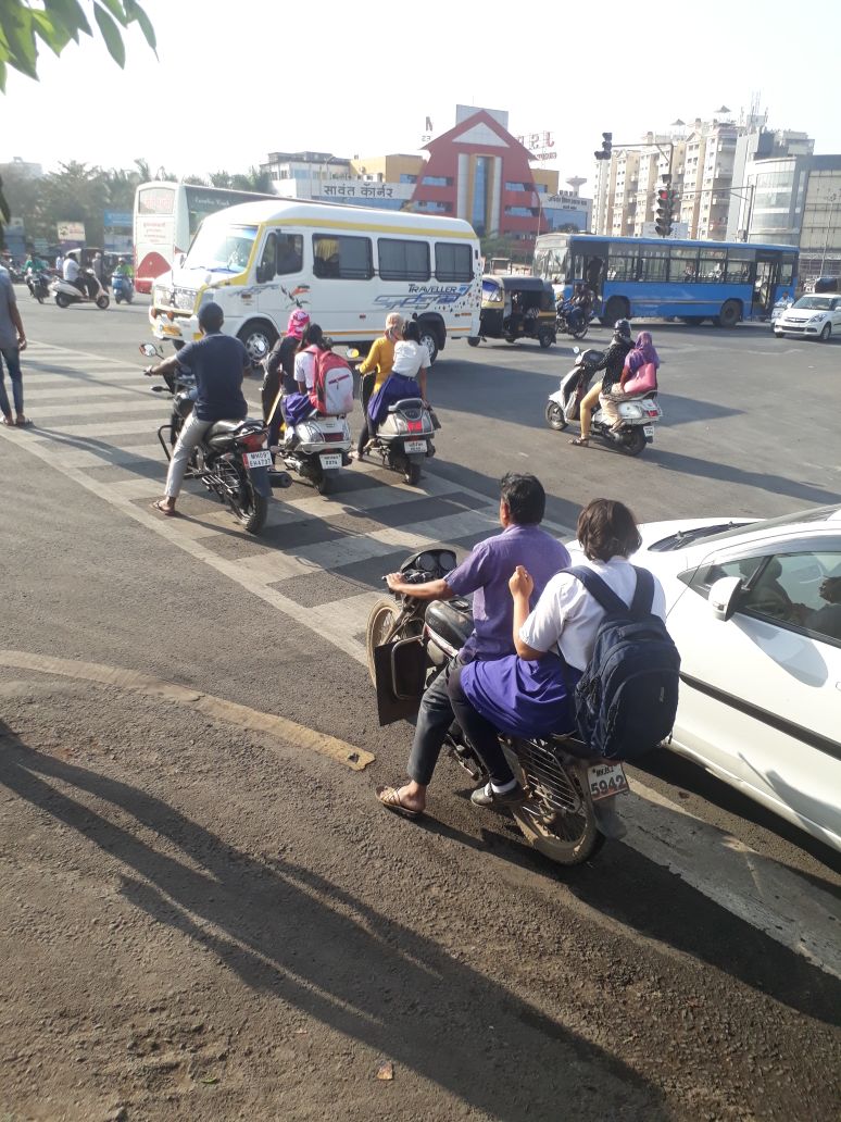 stopping on zebra crossing Times of India