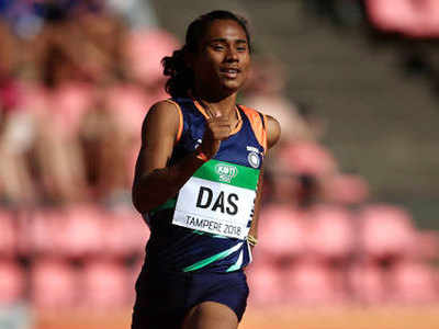 Hima Das sprints from track to classroom in board exam season | More sports News - Times of India