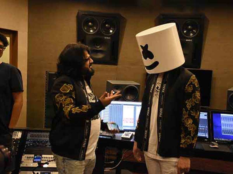 When Bollywood Composer Pritam And International Dj Marshmello Met For A Surprise Jam Hindi Movie News Times Of India