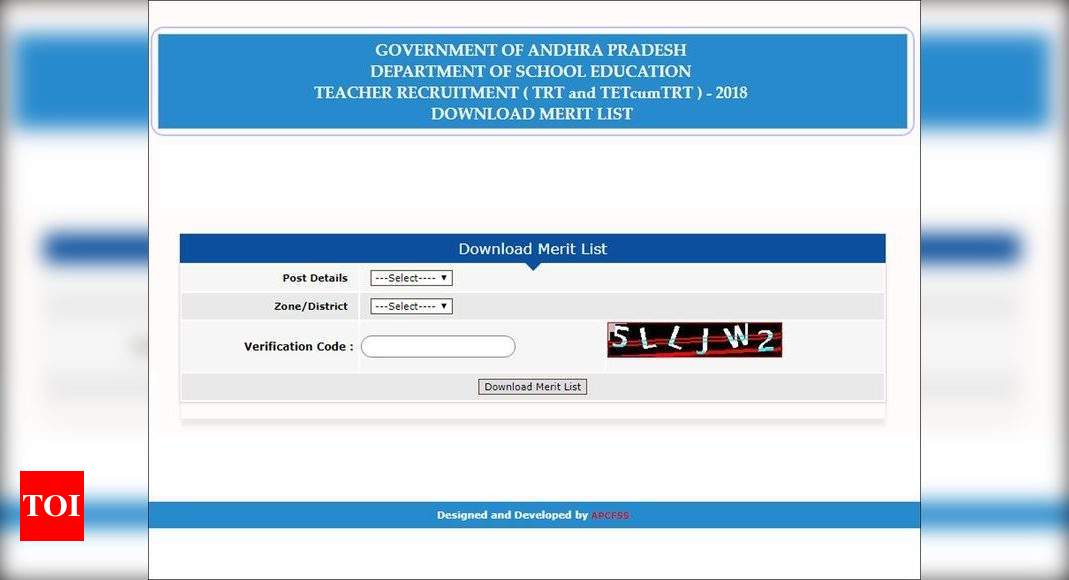 AP DSC results 2019 for SGT declared @ apdsc.apcfss.in; here's link to ...