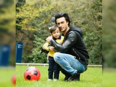 Aayush Sharma says his son Ahil Sharma tries to be the Spider-Man; watch the video
