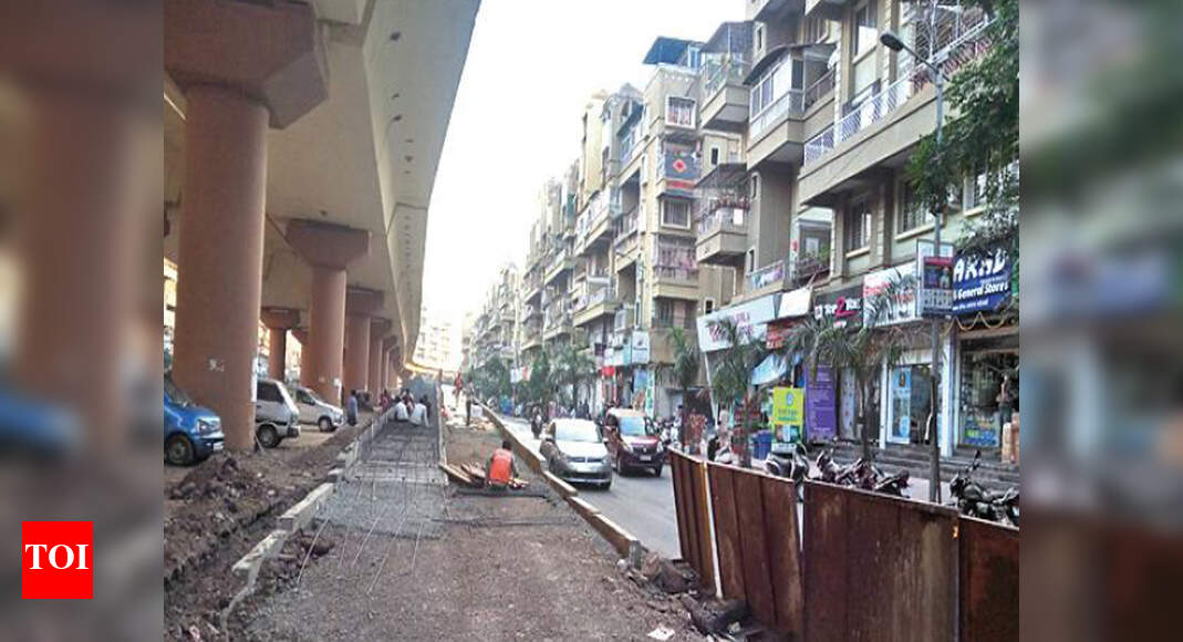Work begins on ramps for Empire Estate flyover Pune News Times of India