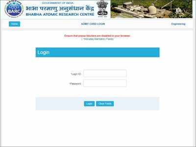 BARC admit card 2019 released @barconlineexam.in; check details here