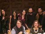 Randhir Kapoor, Sameira Kapoor, Karisma Kapoor, Kareena Kapoor Khan, Saif Ali Khan, Babita Kapoor and Aadar Jain 