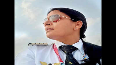 City woman pilot at controls of maiden int’l flight from Sharjah to Surat