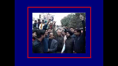 Viral video: BJP mayor laughs during Pulwama attack protest march in Uttar Pradesh
