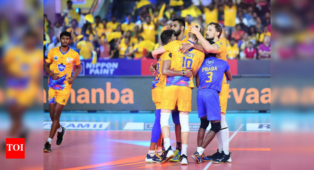 Chennai Spartans make PVL semifinals More sports News Times of India