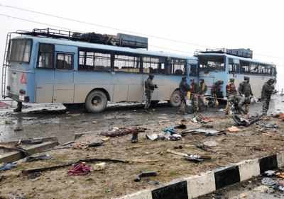 CRPF men shifted to other buses after two of them developed snags