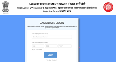 RRB ALP CBT 2 Answer Key Live Updates: Login link now active, here's direct link