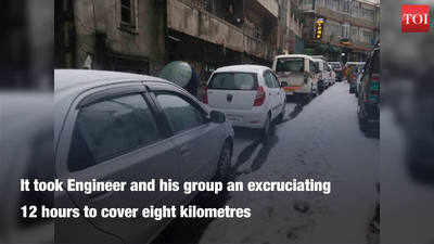 30 minutes hailstorm on Saturday triggers 12 hour traffic trauma in Darjeeling