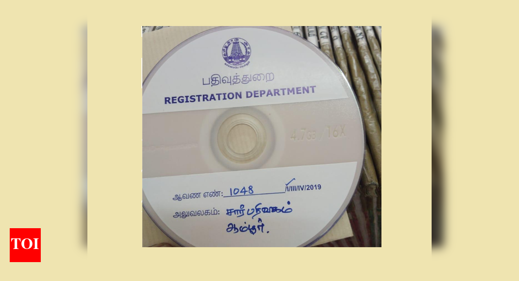 Tamil Nadu subregistrar offices start issuing video grab of property registrations Chennai