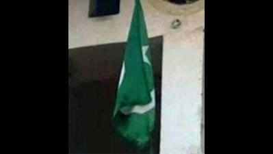 Green flag atop a Sachendi house sparks tension, protest