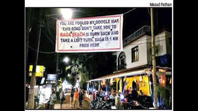 Year-old caution sign for tourists in Baga goes viral