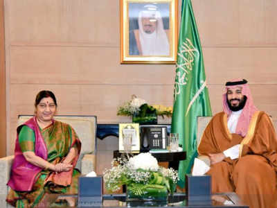 Sushma Swaraj calls on Saudi Arabia crown prince, focus on expanding strategic ties
