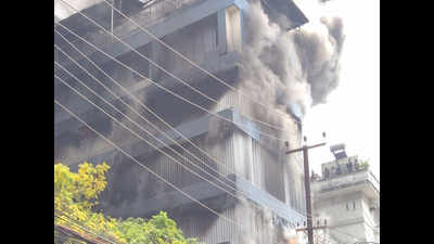 Photos: Massive fire in five-storey building in Kochi