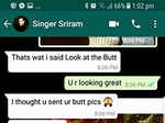 Sri Reddy and Abhiram Daggubati’s whatsapp