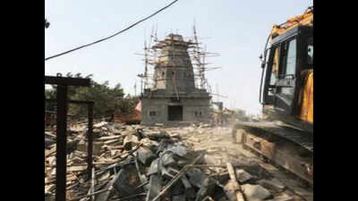 PCMC demolishes illegal temple after collapse of hall; contractor arrested