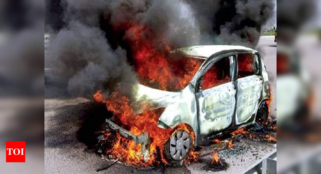 ORR mishap: Car co told to look into cause of fire | Hyderabad News ...